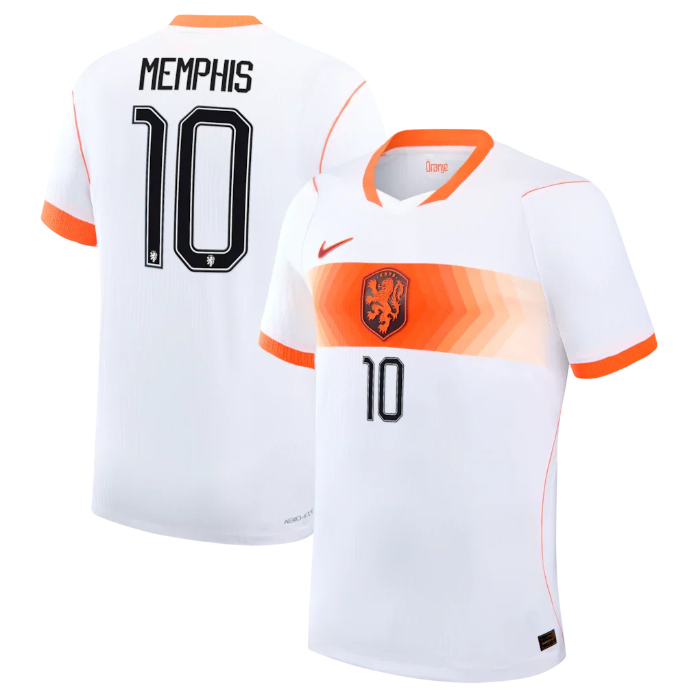 Memphis Depay Netherlands National Team 2026 Away Match - White