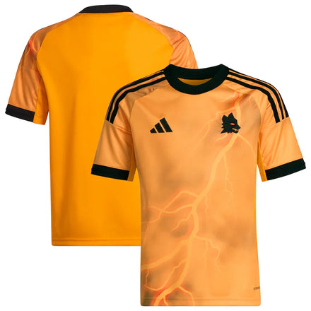 AS Roma adidas Youth 2025/26 Away Jersey - Orange