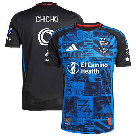 Cristian Arango San Jose Earthquakes 2025 Headliner Player Jersey - Black