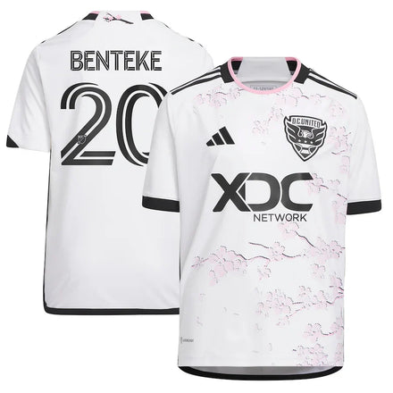 Christian Benteke D.C. United adidas Youth 2023 The Cherry Blossom Kit Player Jersey - White