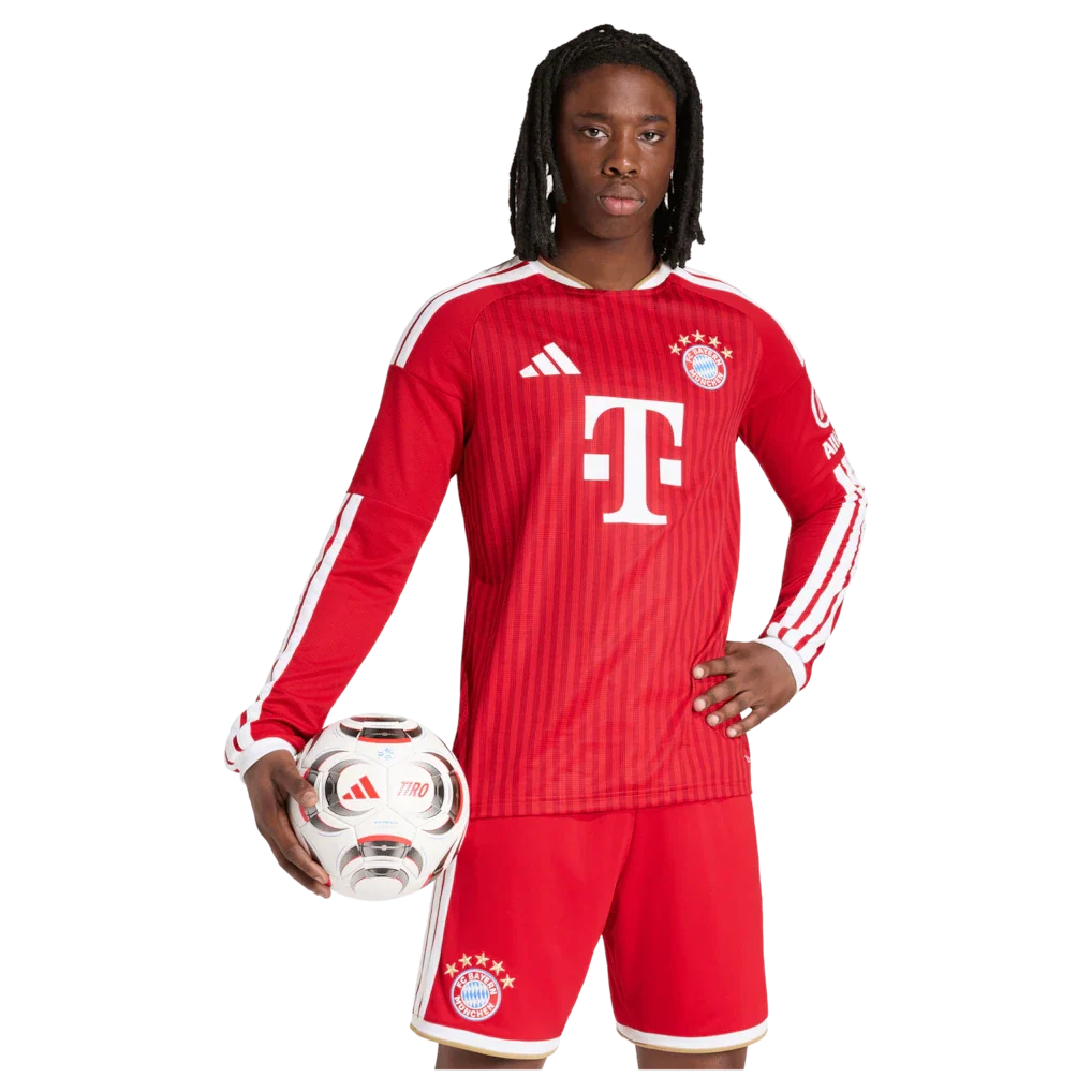 Bayern Munich adidas 2026/27 Home Long Sleeve Jersey - Red