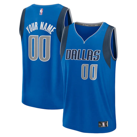 Dallas Mavericks Custom Jersey - Icon Edition - Blue