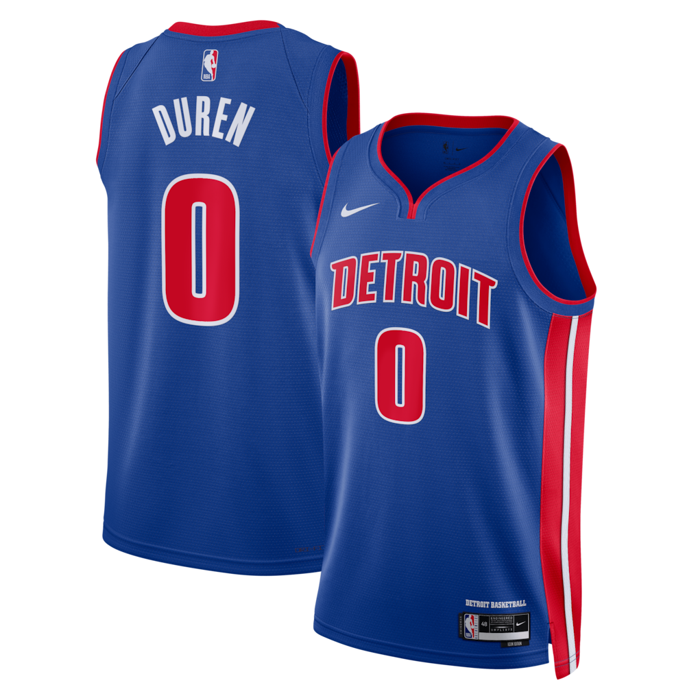 Jalen Duren Detroit Pistons Unisex - Icon Edition - Blue