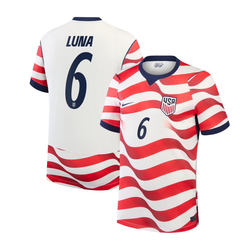 Diego Luna USMNT Nike 2026 Home Stadium Jersey - White