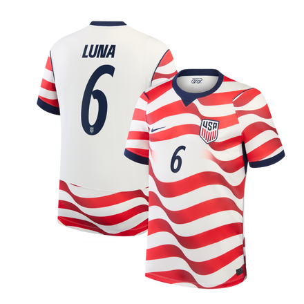 Diego Luna USMNT Nike 2026 Home Stadium Jersey - White