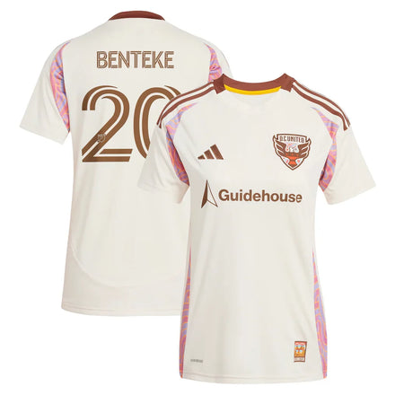Christian Benteke D.C. United adidas Women's 2025 The Soul Kit Player Jersey - Natural