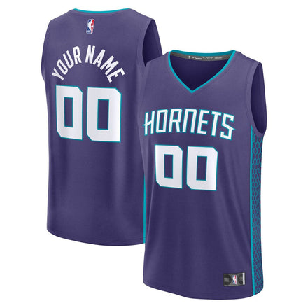 Charlotte Hornets Custom Jersey - Icon Edition - Purple
