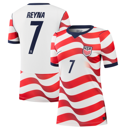 Giovanni Reyna USMNT Nike Women's 2026 Home Stadium Jersey - White