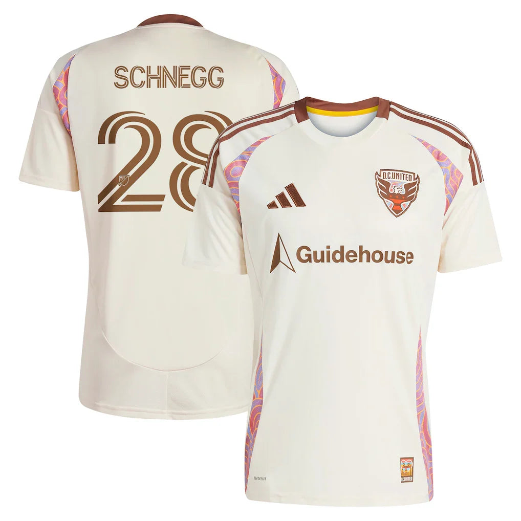 David Schnegg D.C. United adidas 2025 The Soul Kit Player Jersey - Natural