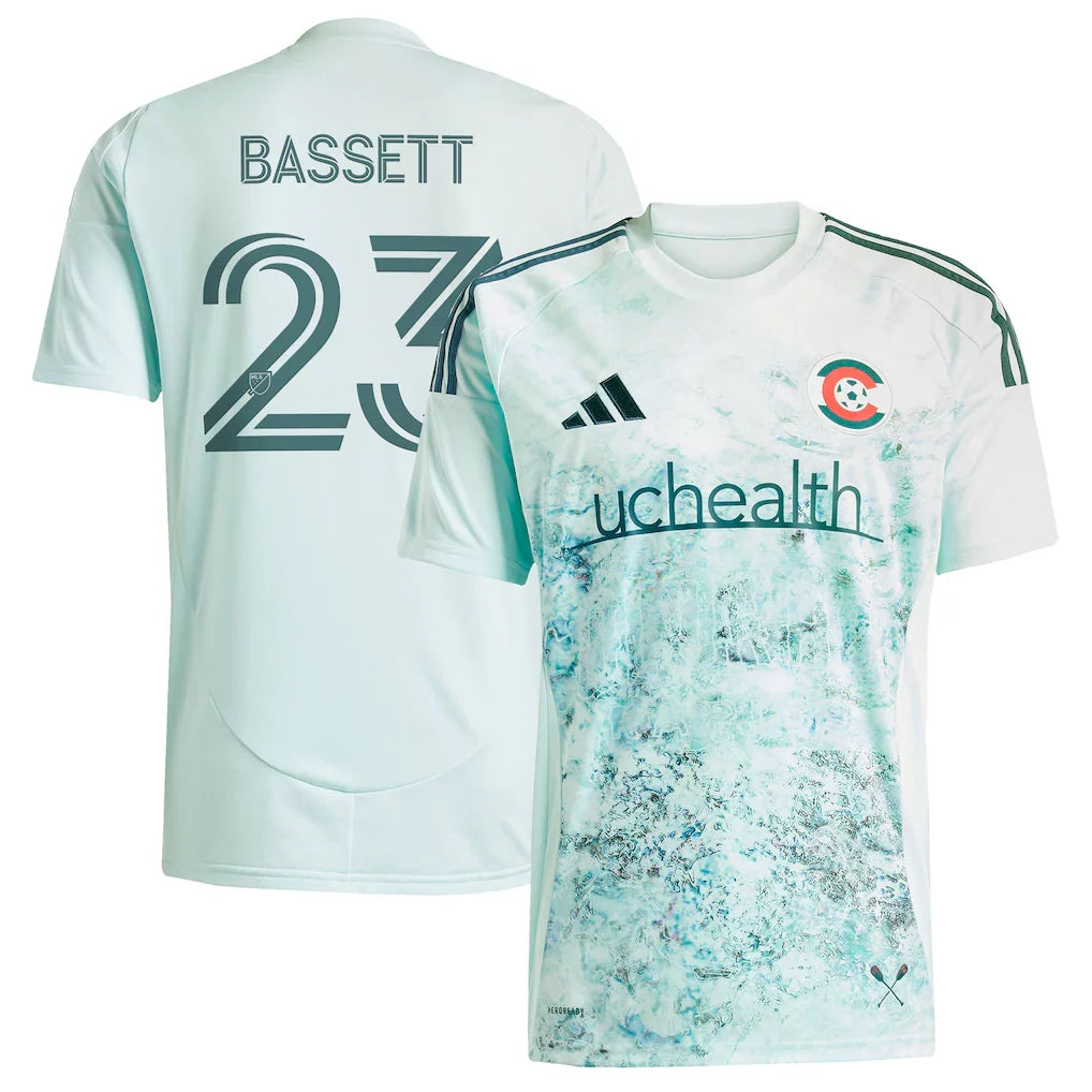 Cole Bassett Colorado Rapids adidas 2025 Headwaters Player Jersey - Green