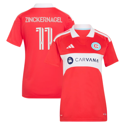 Philip Zinckernagel Chicago Fire adidas Women's 2026 Forever Red Jersey - Red
