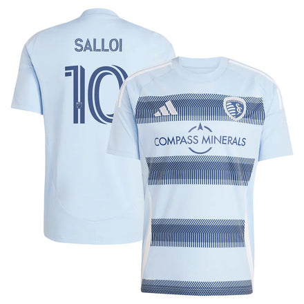 Daniel Salloi Sporting Kansas City adidas 2025 One KC Player Jersey - Light Blue