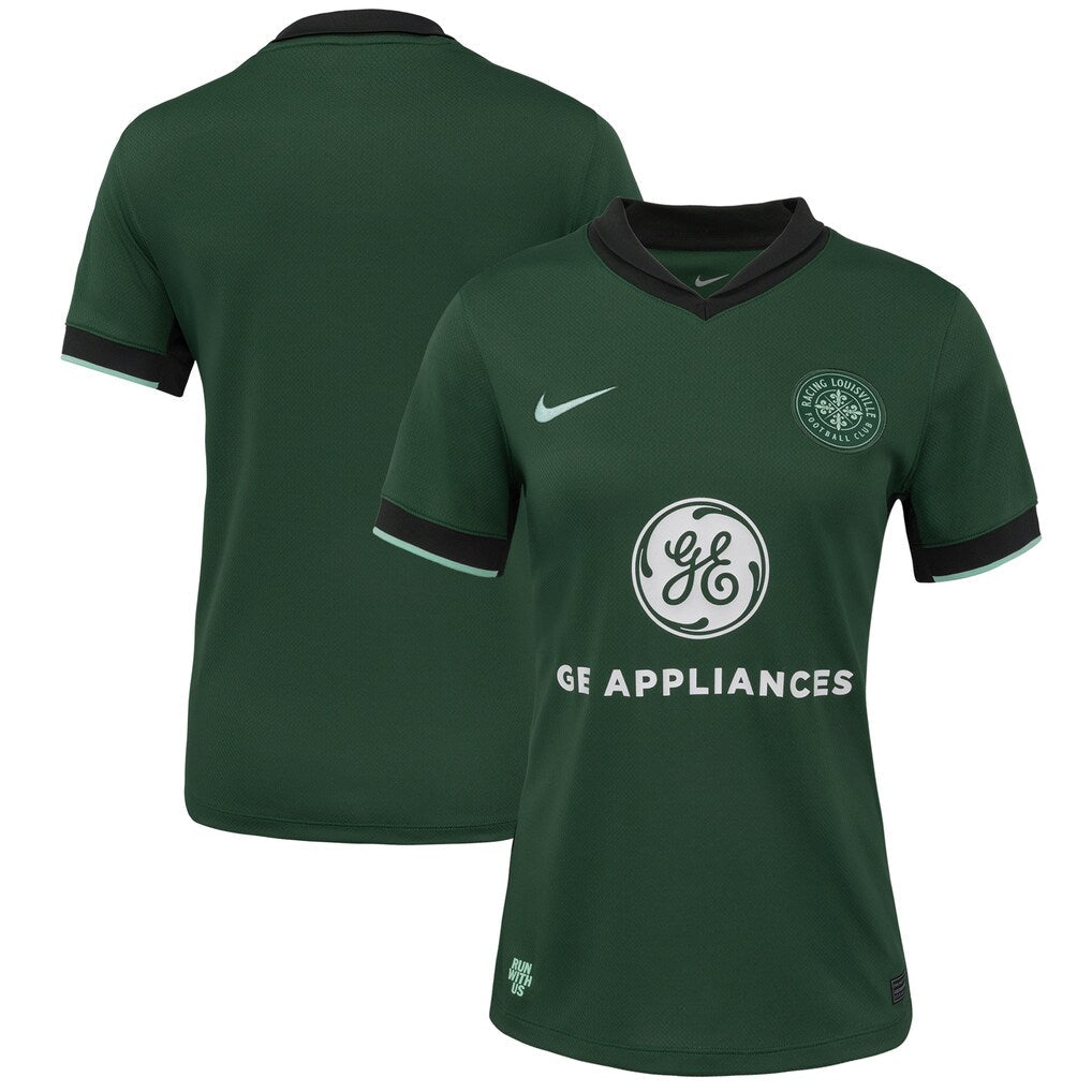 Racing Louisville FC Nike Women's 2025 The Roots Kit Stadium Jersey - Forest Green