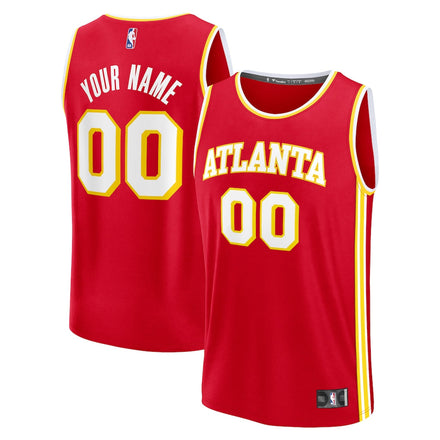 Atlanta Hawks Custom Jersey - Icon Edition - Red
