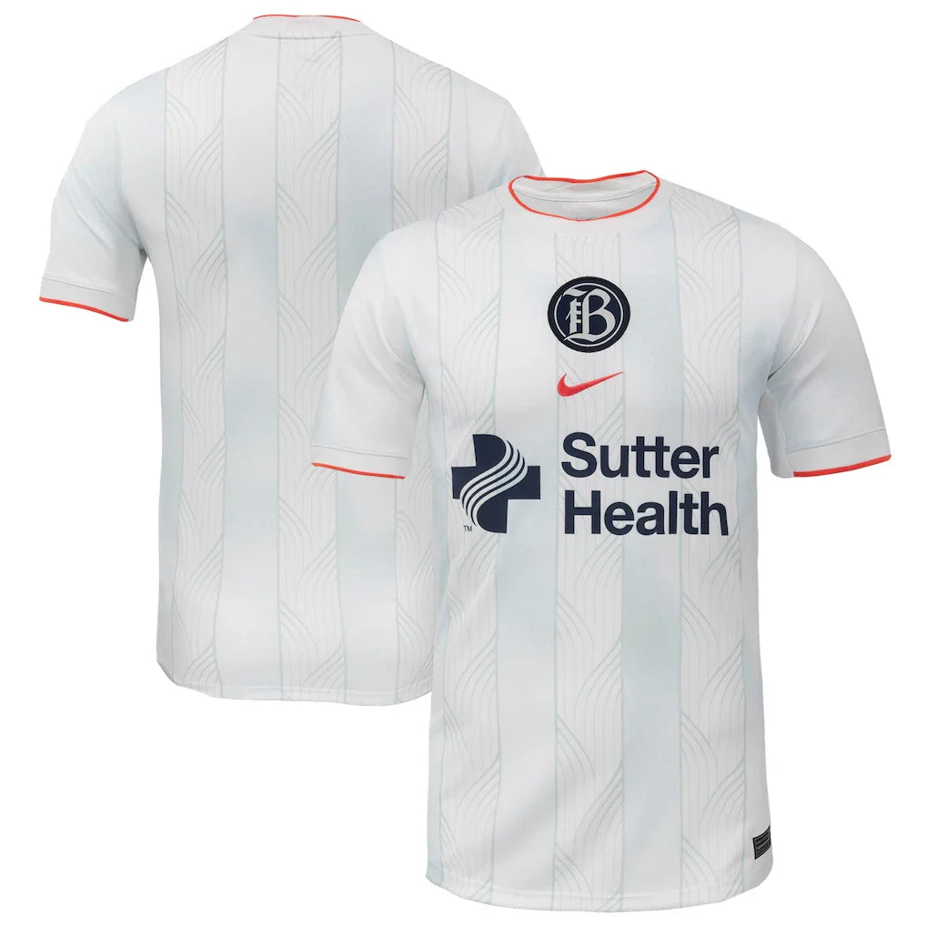 Bay FC Nike Youth 2025 Secondary Stadium Jersey - White