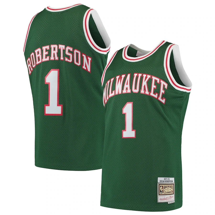 Oscar Robertson Milwaukee Bucks 1971/72 Hardwood Classics - Green