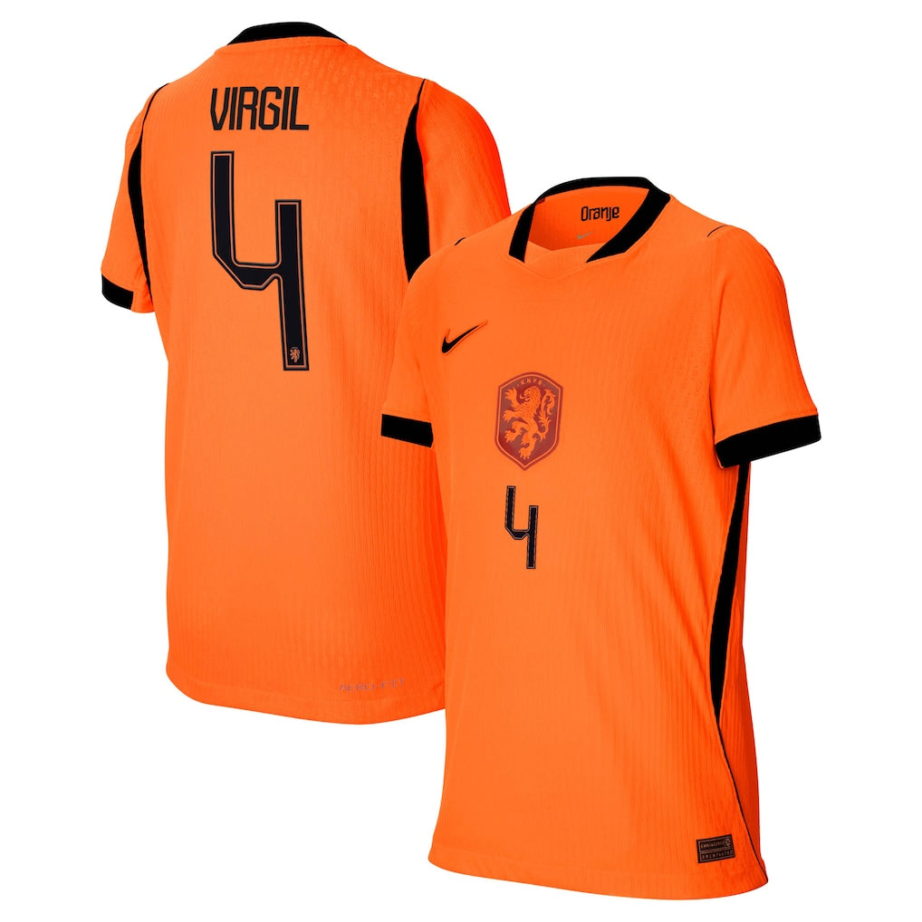 Virgil van Dijk Netherlands National Team Youth 2026 Home Match - Orange