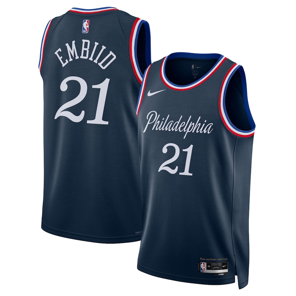 Joel Embiid Philadelphia 76ers Unisex 2025/26 - Navy - City Edition