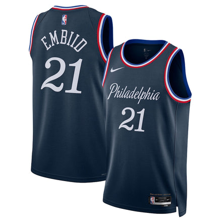 Joel Embiid Philadelphia 76ers Unisex 2025/26 - Navy - City Edition
