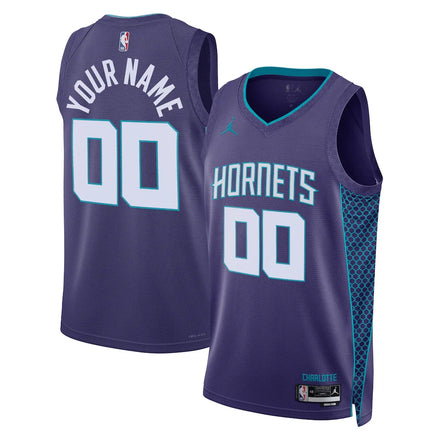Charlotte Hornets Unisex 2022/23 Swingman Custom Jersey - Statement Edition - Teal