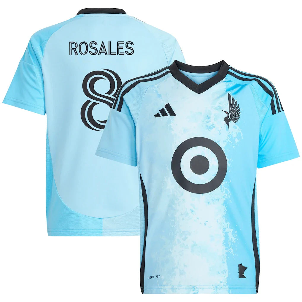 Joseph Rosales Minnesota United FC adidas Youth 2025 CONVERGENCE Player Jersey - Blue