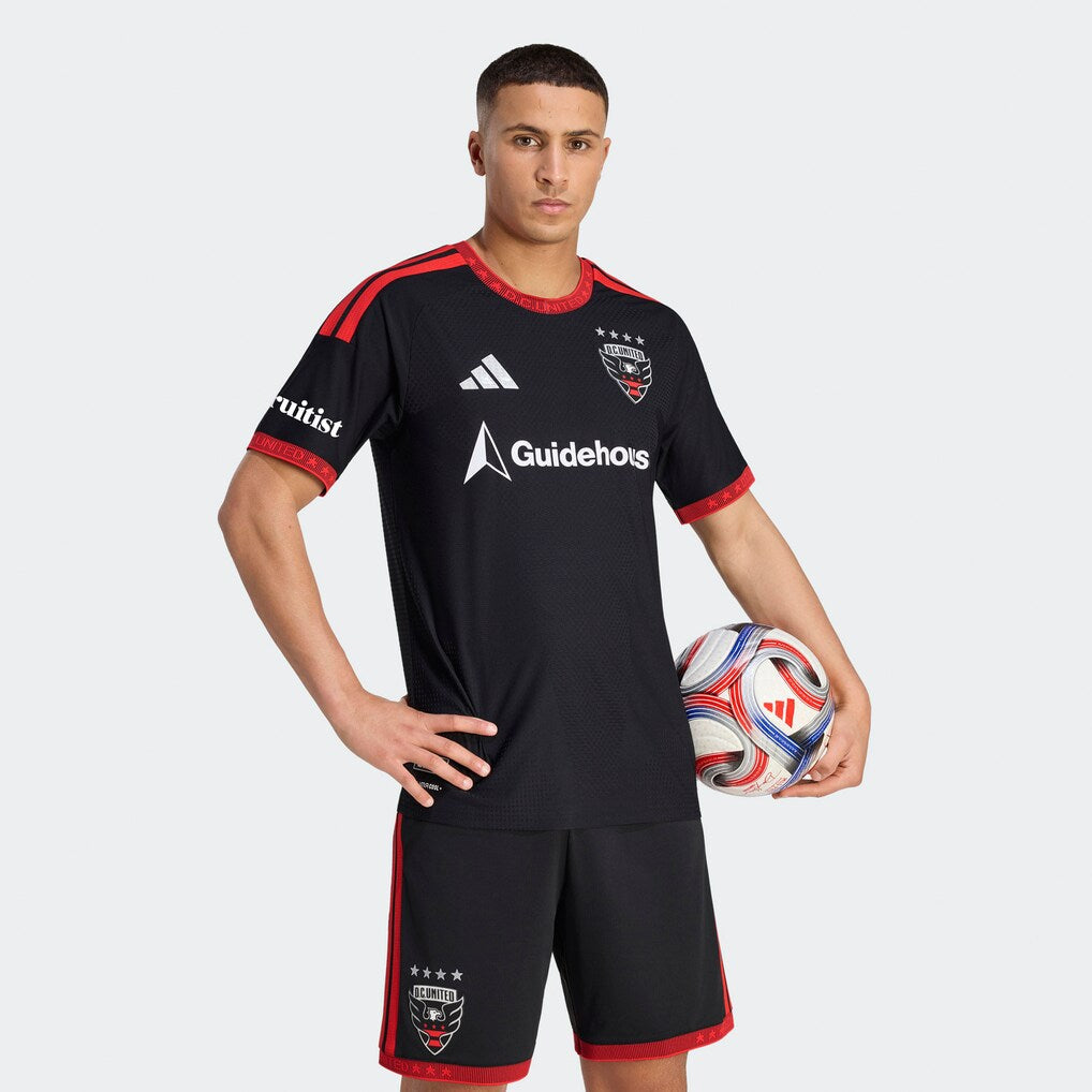 D.C. United 2026 Black-and-Red Kit On-Field Patch Jersey - Black
