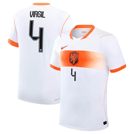Virgil van Dijk Netherlands National Team 2026 Away Match - White