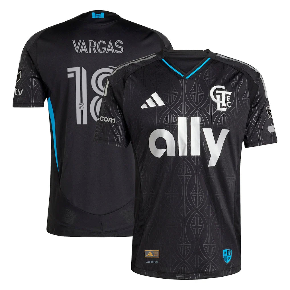 Kerwin Vargas Charlotte FC 2025 Fortress Kit On-Field – Black