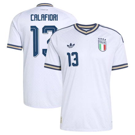 Riccardo Calafiori Italy National Team 2026 Away On-Field - Light Blue