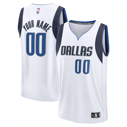 Dallas Mavericks Custom Jersey - Association Edition - White