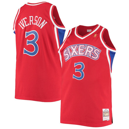 Allen Iverson Philadelphia 76ers 1996/97 Big & Tall Hardwood Classics - Red