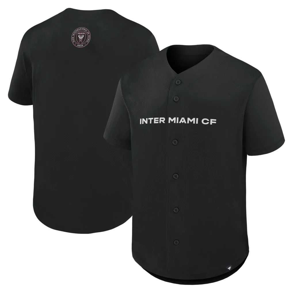 Inter Miami CF Maximum Intensity Button-Up Jersey - Black