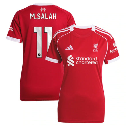 Mohamed Salah Liverpool adidas Women's 2025/26 Home Jersey - Red