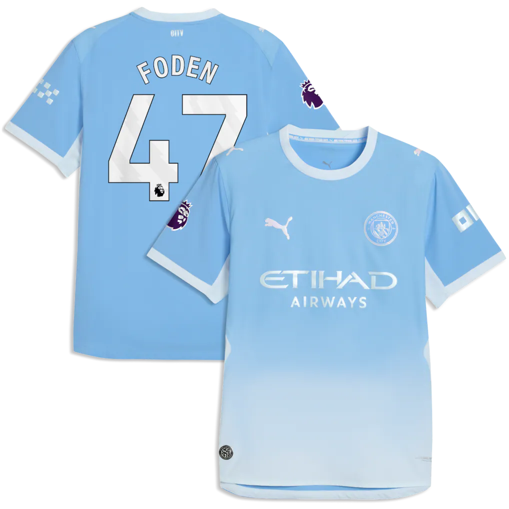 Phil Foden Manchester City 2026/27 Home On-Field - Light Blue