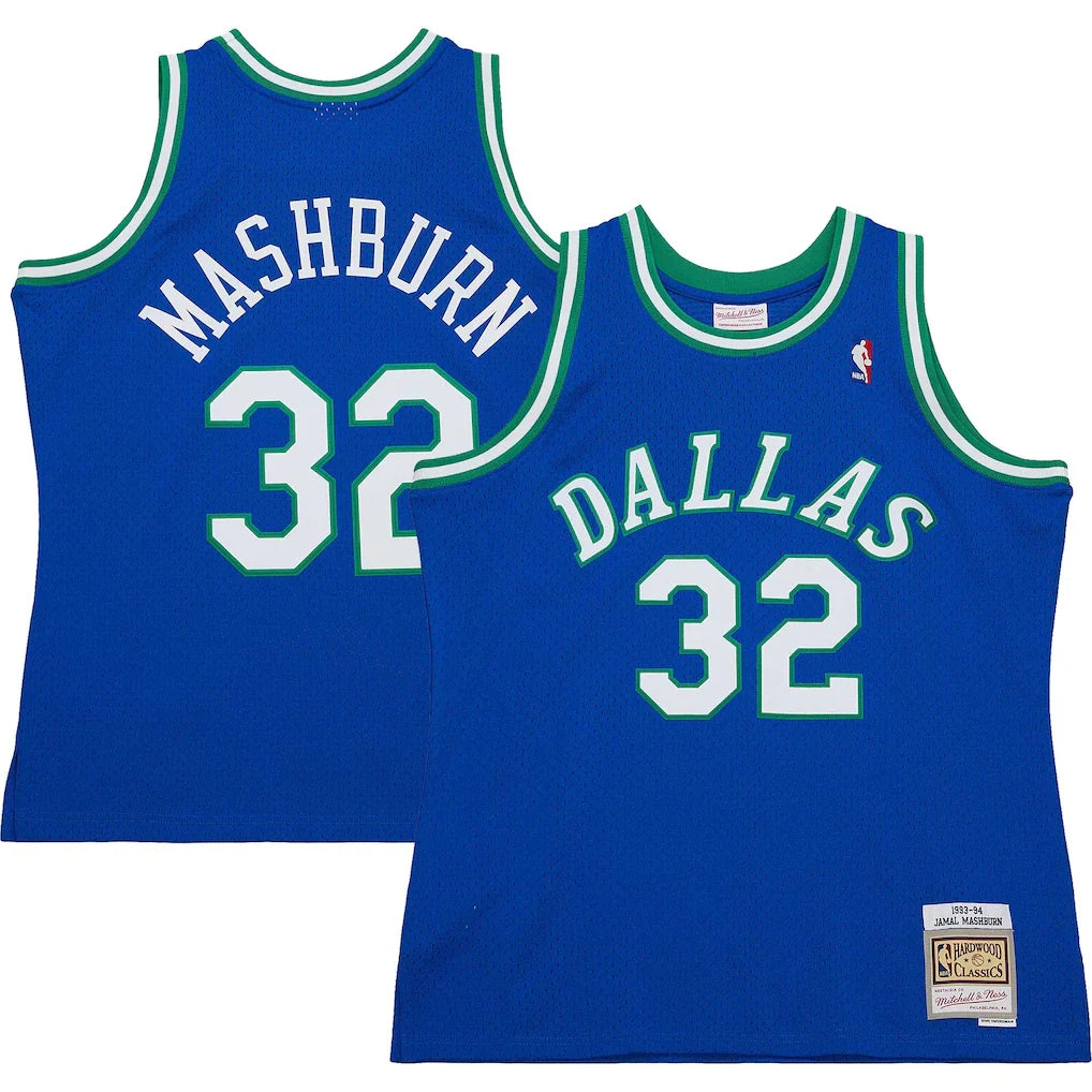 Jamal Mashburn Dallas Mavericks 1993/94 Hardwood Classics - Blue
