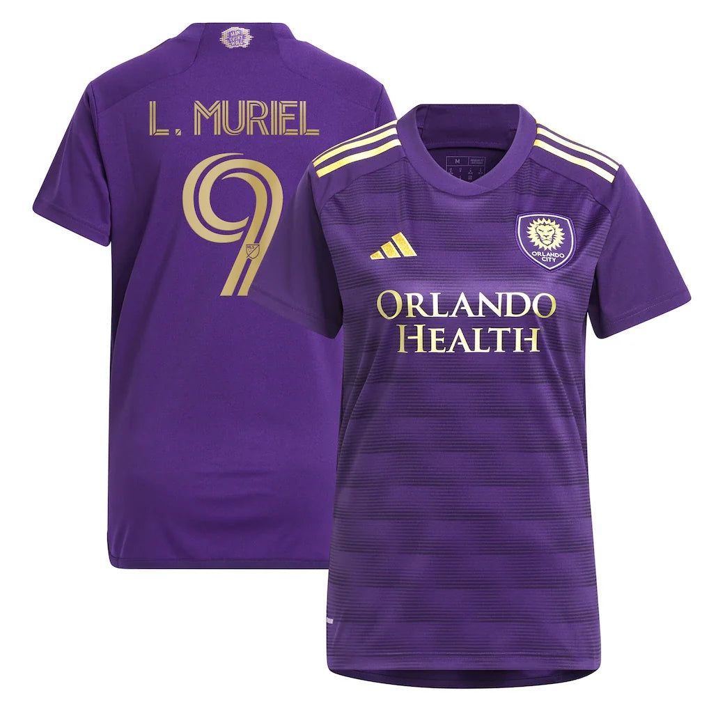 Luis Muriel Orlando City SC adidas Women's 2024 The Wall Kit Player Jersey - Purple