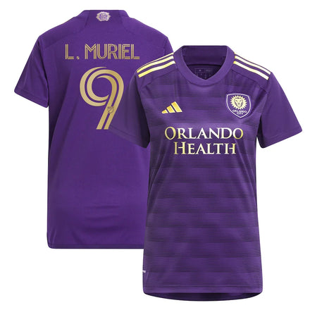 Luis Muriel Orlando City SC adidas Women's 2024 The Wall Kit Player Jersey - Purple