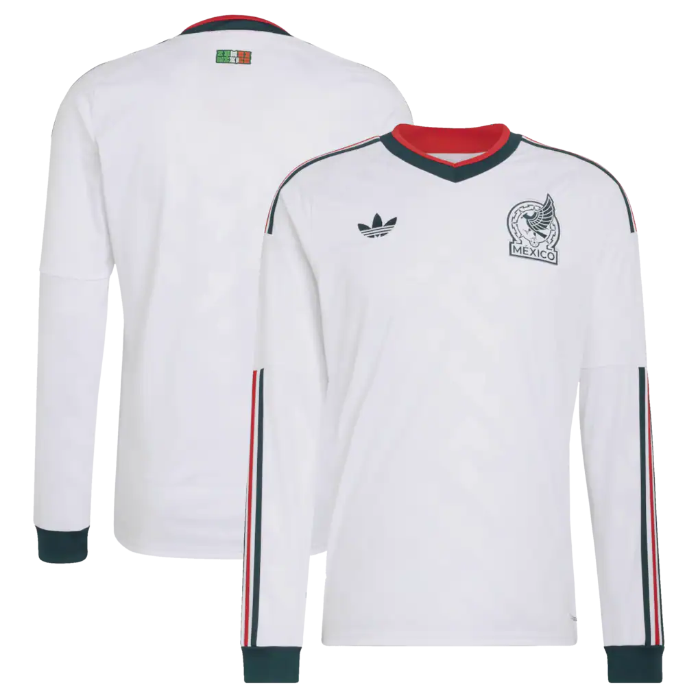 Mexico National Team adidas 2026 Away Long Sleeve Jersey - White