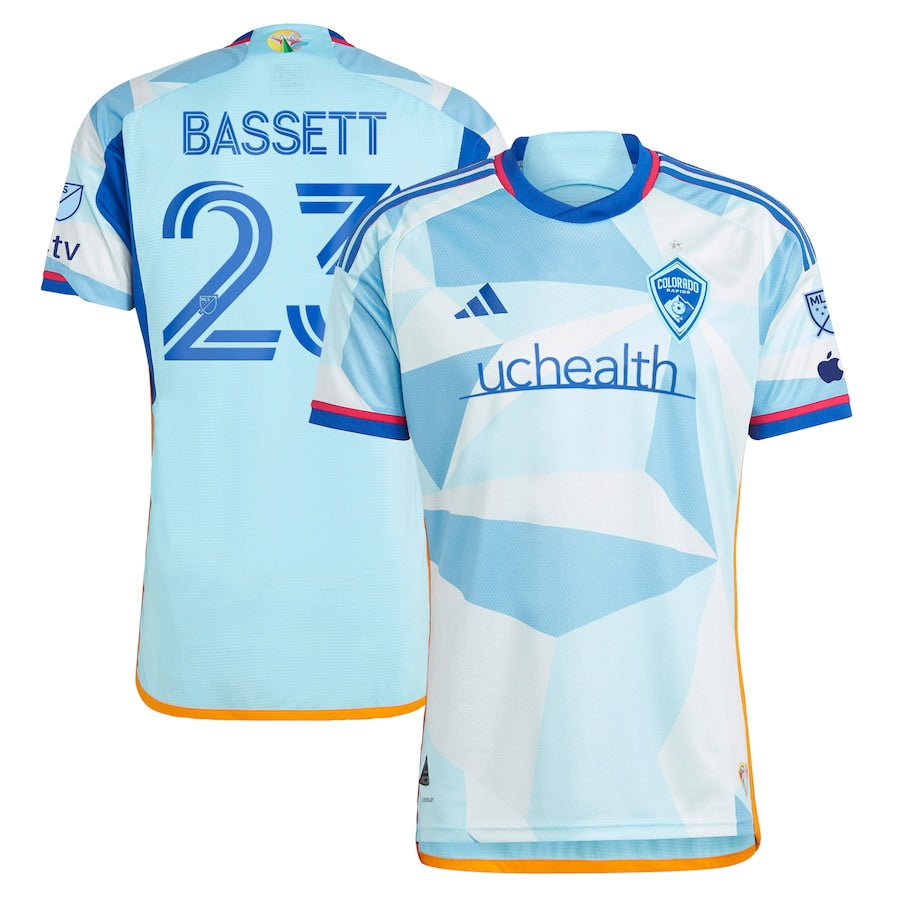 Cole Bassett Colorado Rapids 2023 New Day Kit - Light Blue