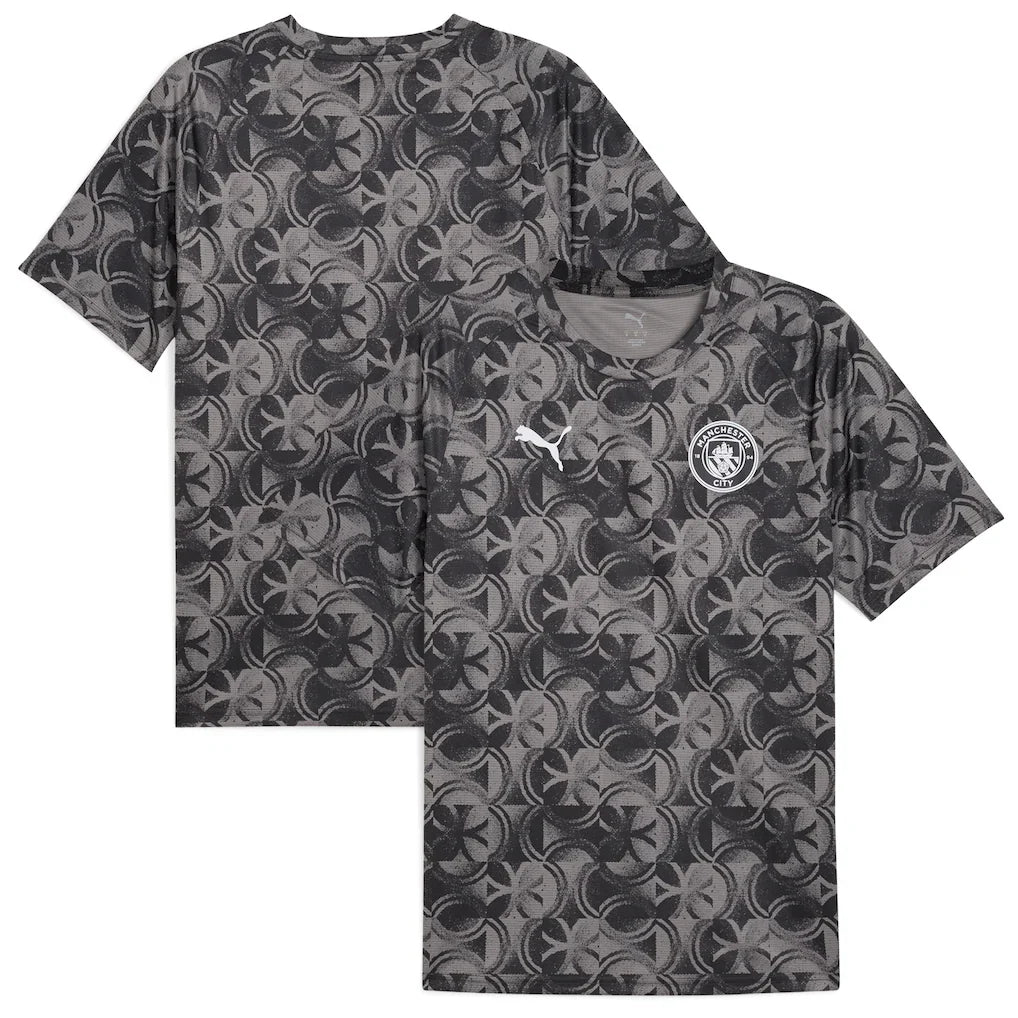 Manchester City 2025/26 Pre-Match Training Jersey - Black