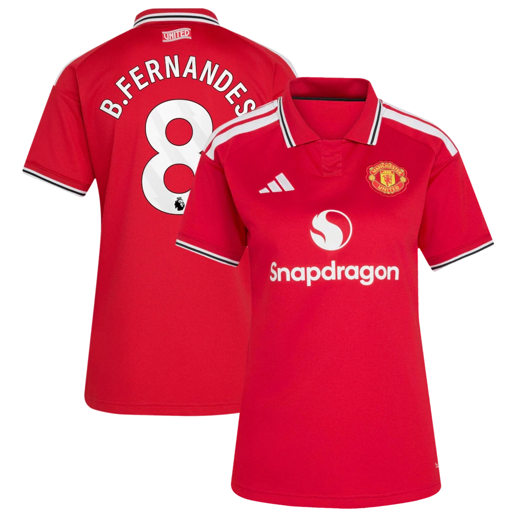 Bruno Fernandes Manchester United adidas Women's 2026/27 Home Jersey - Red