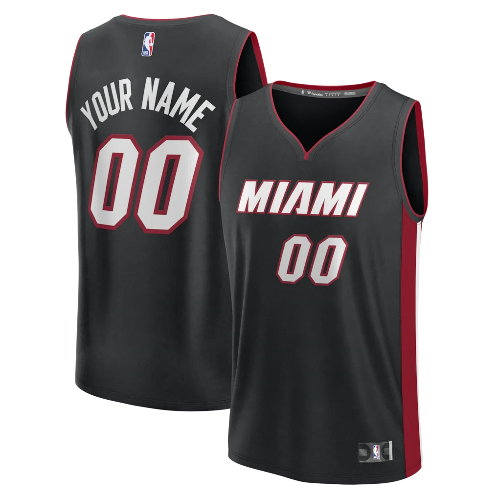 Miami Heat Custom Jersey - Icon Edition - Black