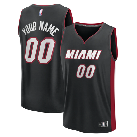 Miami Heat Custom Jersey - Icon Edition - Black