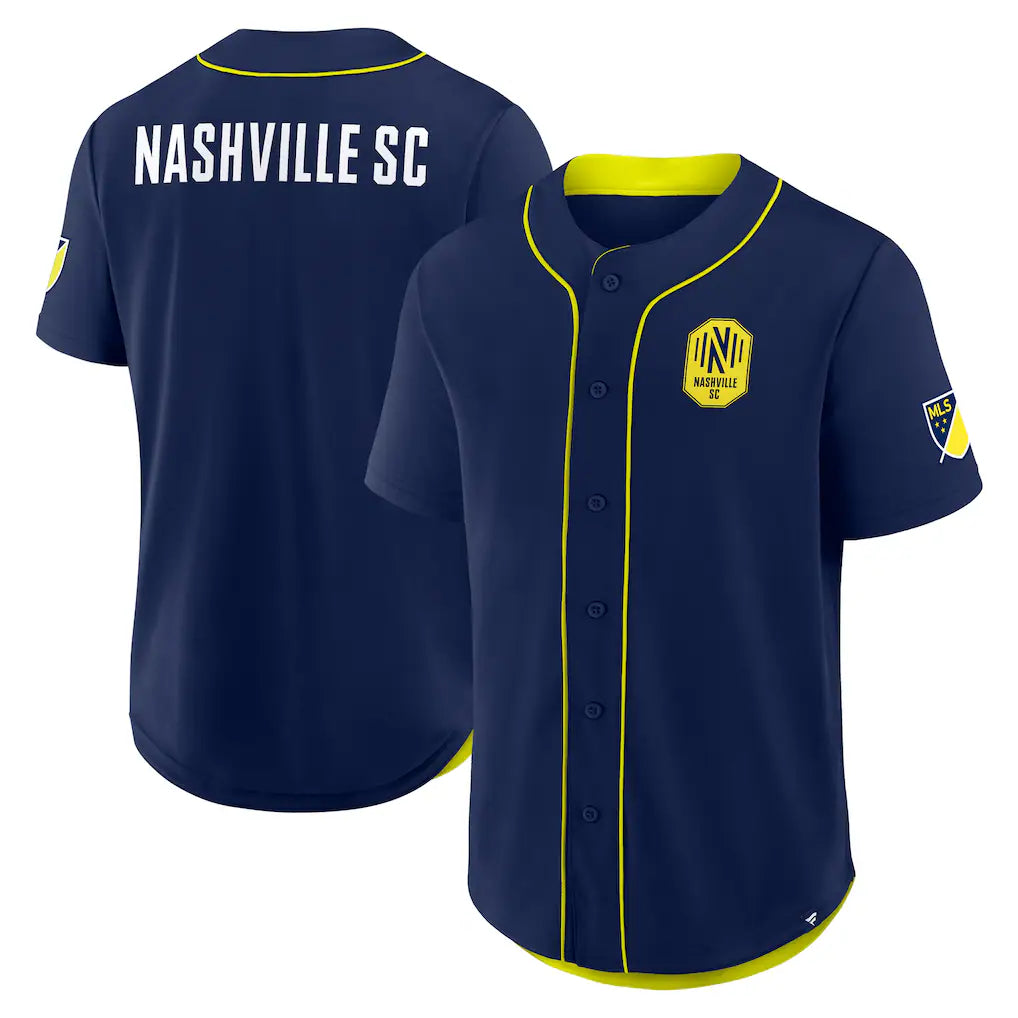 Nashville SC Injury Time Baseball Jersey - Navy