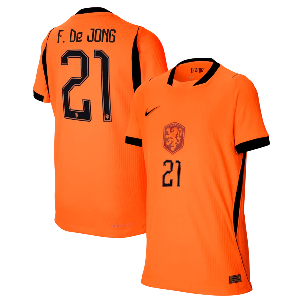 Frenkie de Jong Netherlands National Team Youth 2026 Home Match - Orange