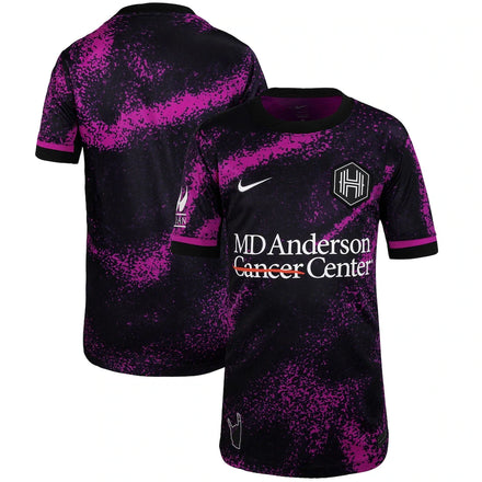 Houston Dash Nike Youth 2025 The Cosmic Storm Kit Stadium Jersey - Black/Purple