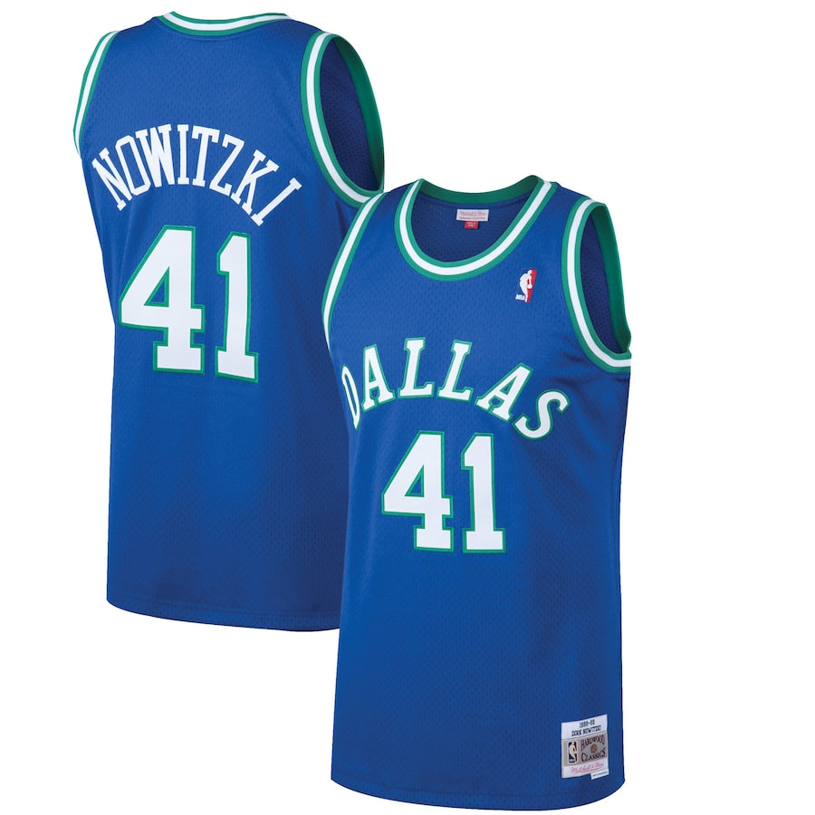 Dirk Nowitzki Dallas Mavericks 1998/99 Hardwood Classics - Blue
