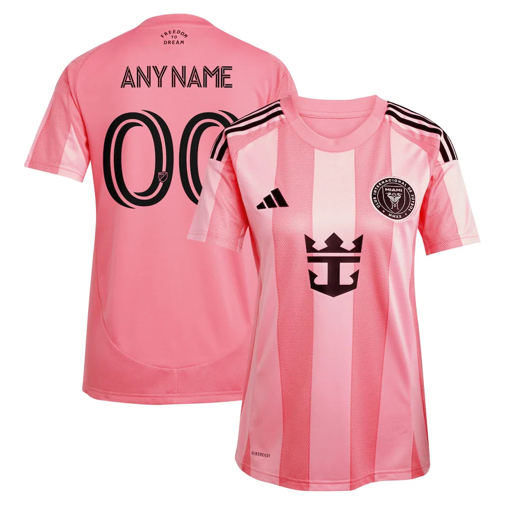 Inter Miami CF adidas Women's 2025 Euforia Custom Jersey - Light Pink