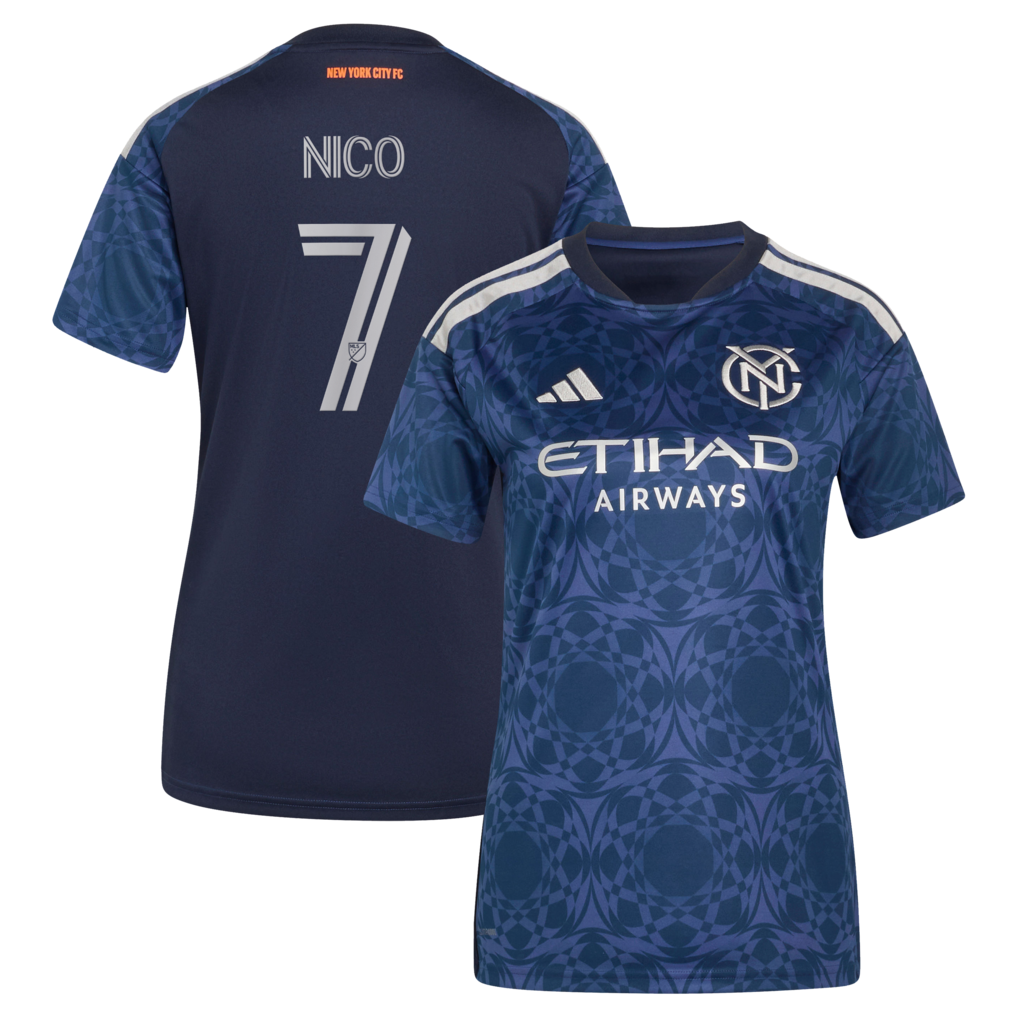 Nicolás Fernández Mercau New York City FC adidas Women's 2026 The All Nations Kit Jersey - Blue