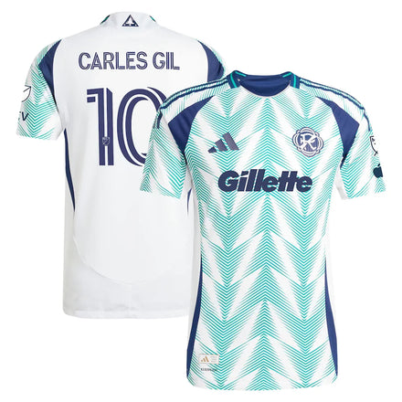 Carles Gil New England Revolution 2025 Eastern White Pine x Flag of New England Player Jersey - White